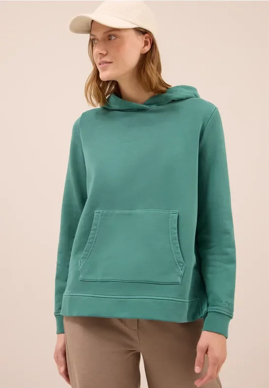 Thumbnail - Cecil Damen Garment dyed Hoodie in Grün, Gr: M