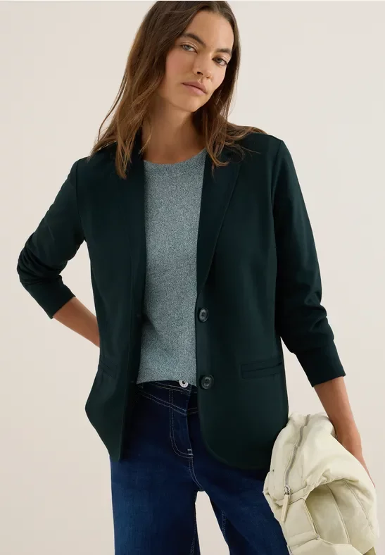 Thumbnail - Cecil Damen Basic Blazer in Grün, Gr: L