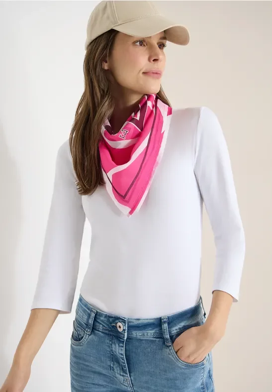Cecil Damen Print Bandana in Pink, Gr: One size