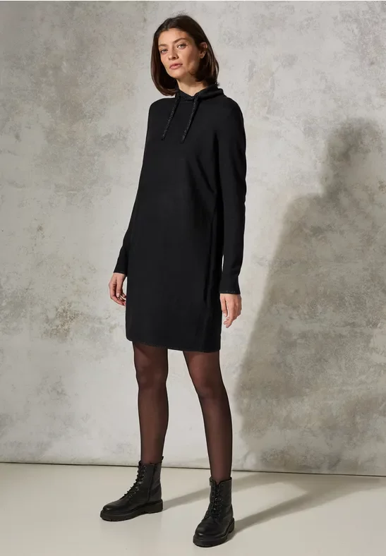 Thumbnail - Cecil Damen Strickkleid mit Glitzer in Schwarz, Gr: M