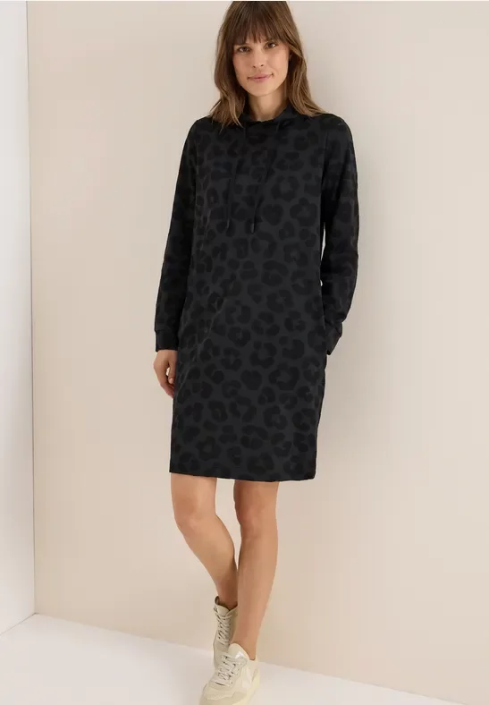 Thumbnail - Cecil Damen Leo Jacquard Kleid in Schwarz, Gr: L