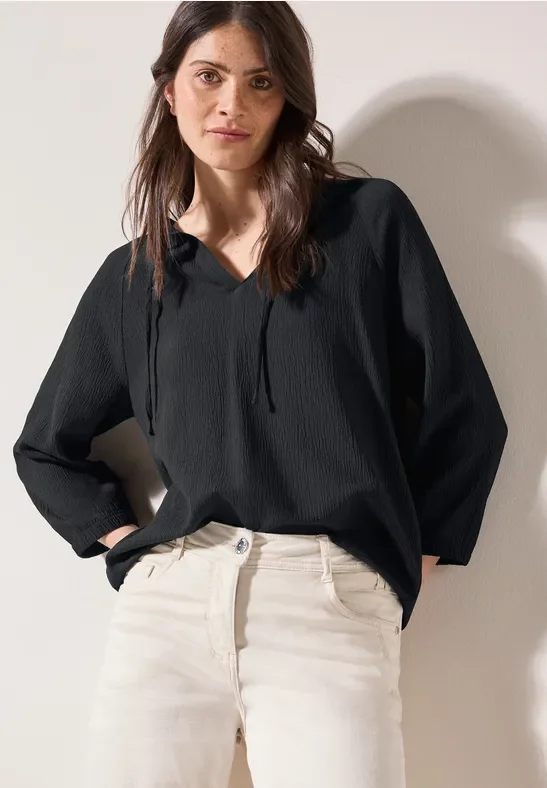 Thumbnail - Cecil Damen Strukturbluse in Schwarz, Gr: XS