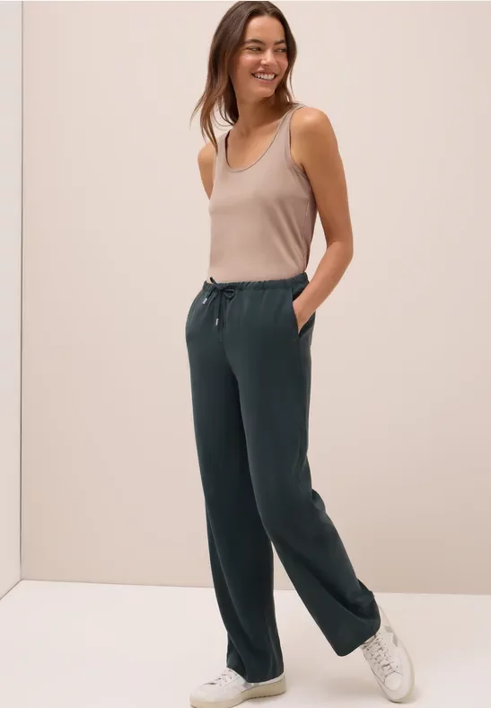 Thumbnail - Cecil Damen Langes Basic Top in Braun, Gr: XXL