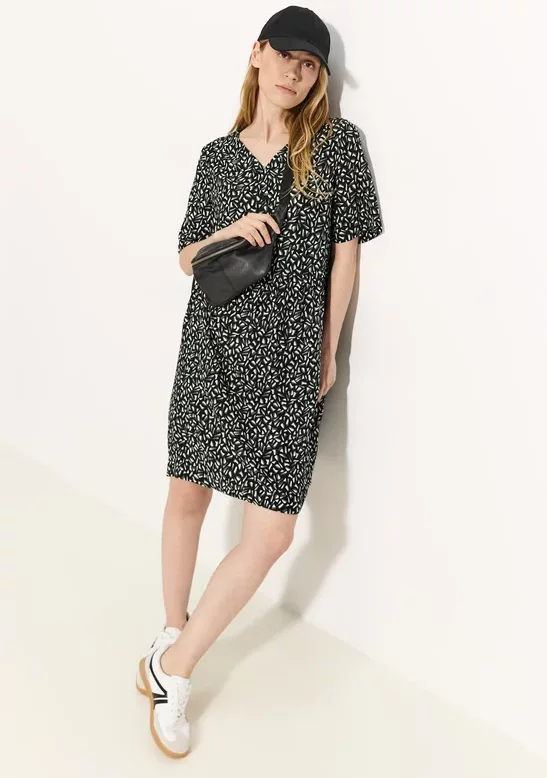 Thumbnail - Cecil Damen Sommerkleid mit Print in Schwarz, Gr: S