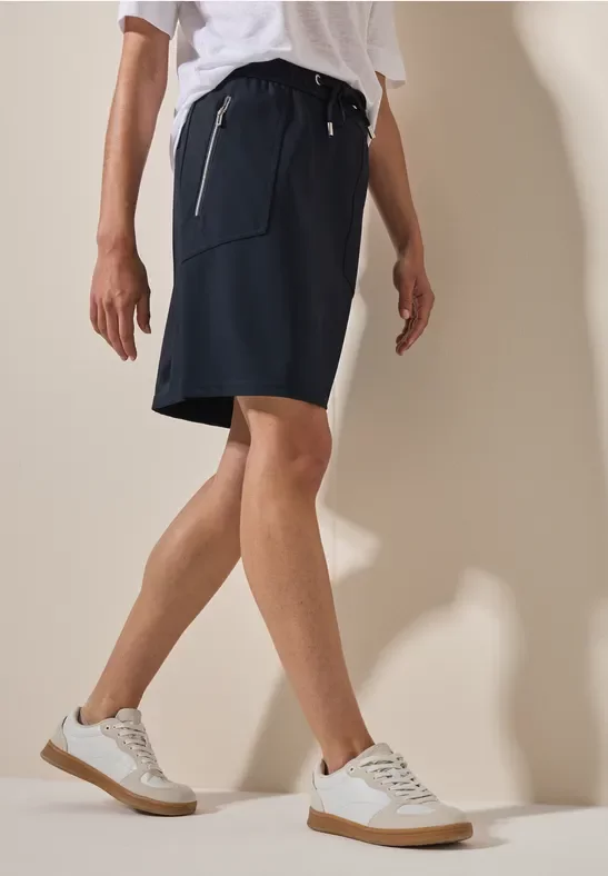 Cecil Damen Strukturrock in Blau, Gr: M