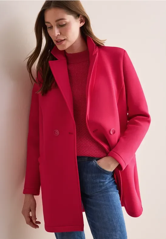 Thumbnail - Cecil Damen Scuba-Mantel in Rot, Gr: XXL