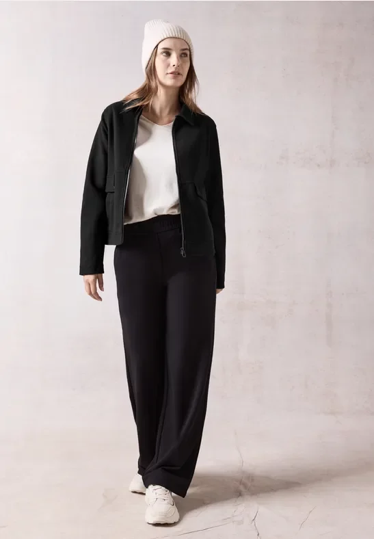 Cecil Damen Jacke in Woll-Optik in Schwarz, Gr: XL
