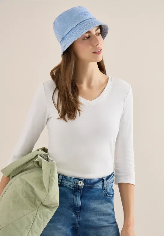 Cecil Damen Bucket Hat in Blau, Gr: One size
