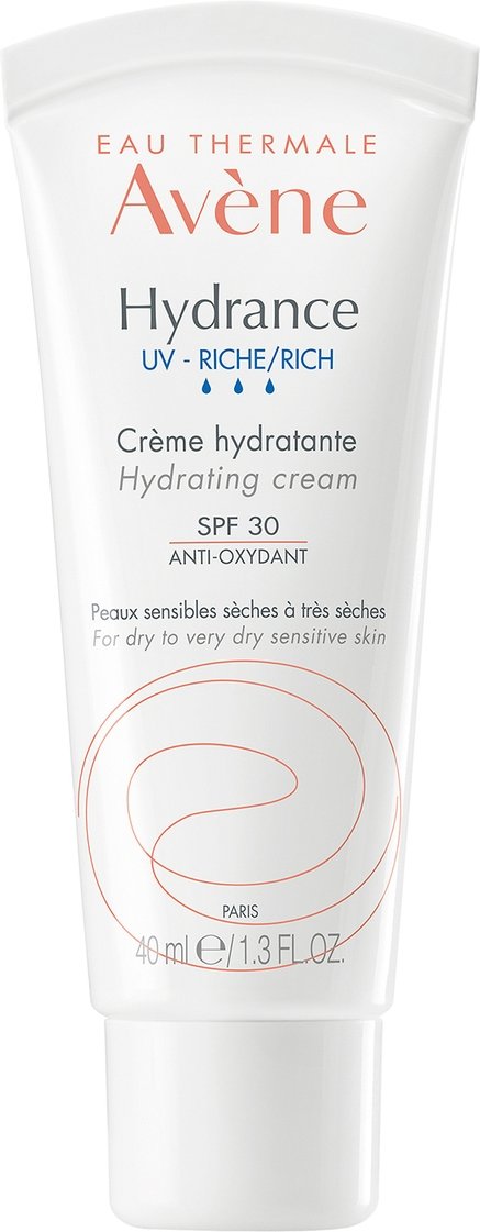 Avène Hydrance Rich-UV Hydrating Cream SPF30 Moisturiser for Dehydrated Skin 40ml
