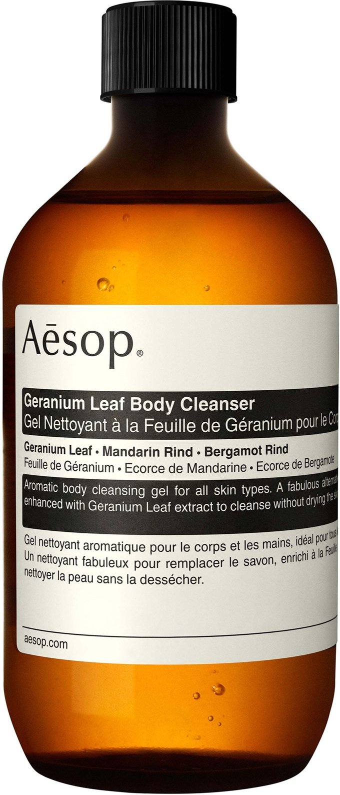 Aesop Geranium Leaf Body Cleanser 500ml with Screw Cap