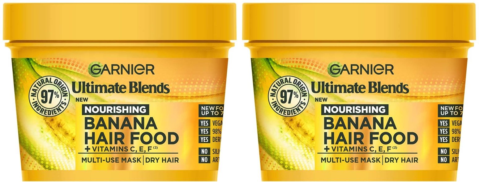 Garnier Ultimate Blends Banana 3-in-1 Dry Hair Mask Duo