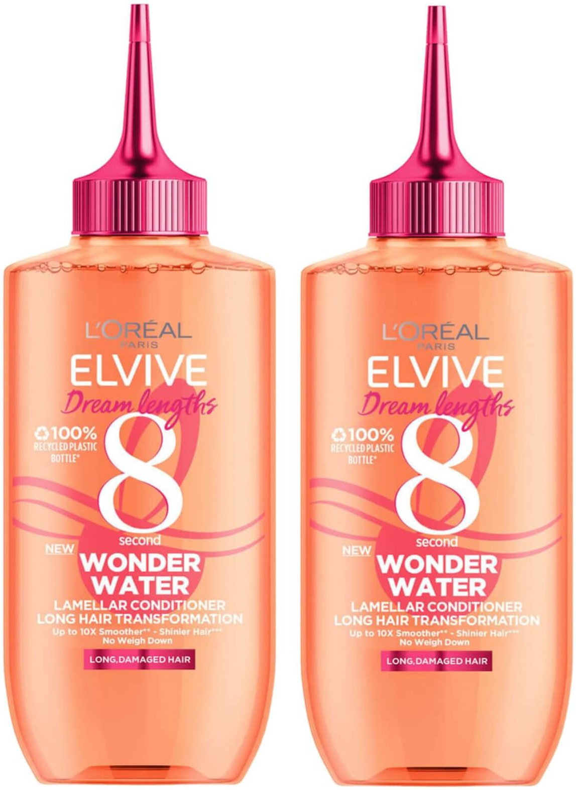 L'Oréal Paris Elvive Dream Lengths Wonder Water 8 Second Hair Treatment 200ml Duo