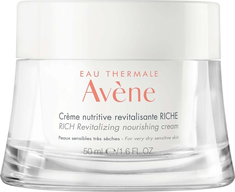 Avène Les Essentiels Rich Revitalizing Nourishing Cream for Dry, Sensitive Skin 50ml