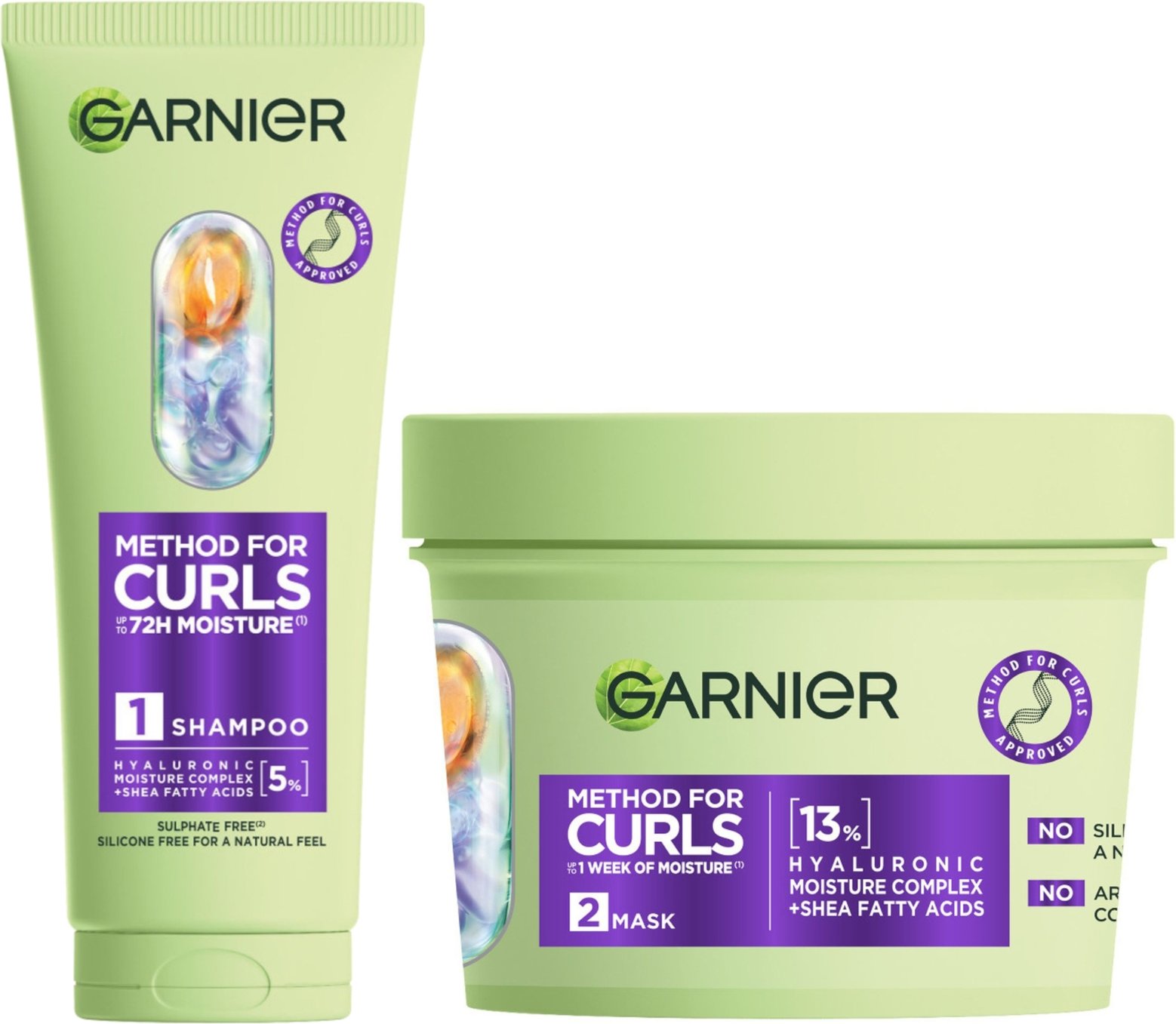 Garnier Method For Curls Shampoo & Mask Set