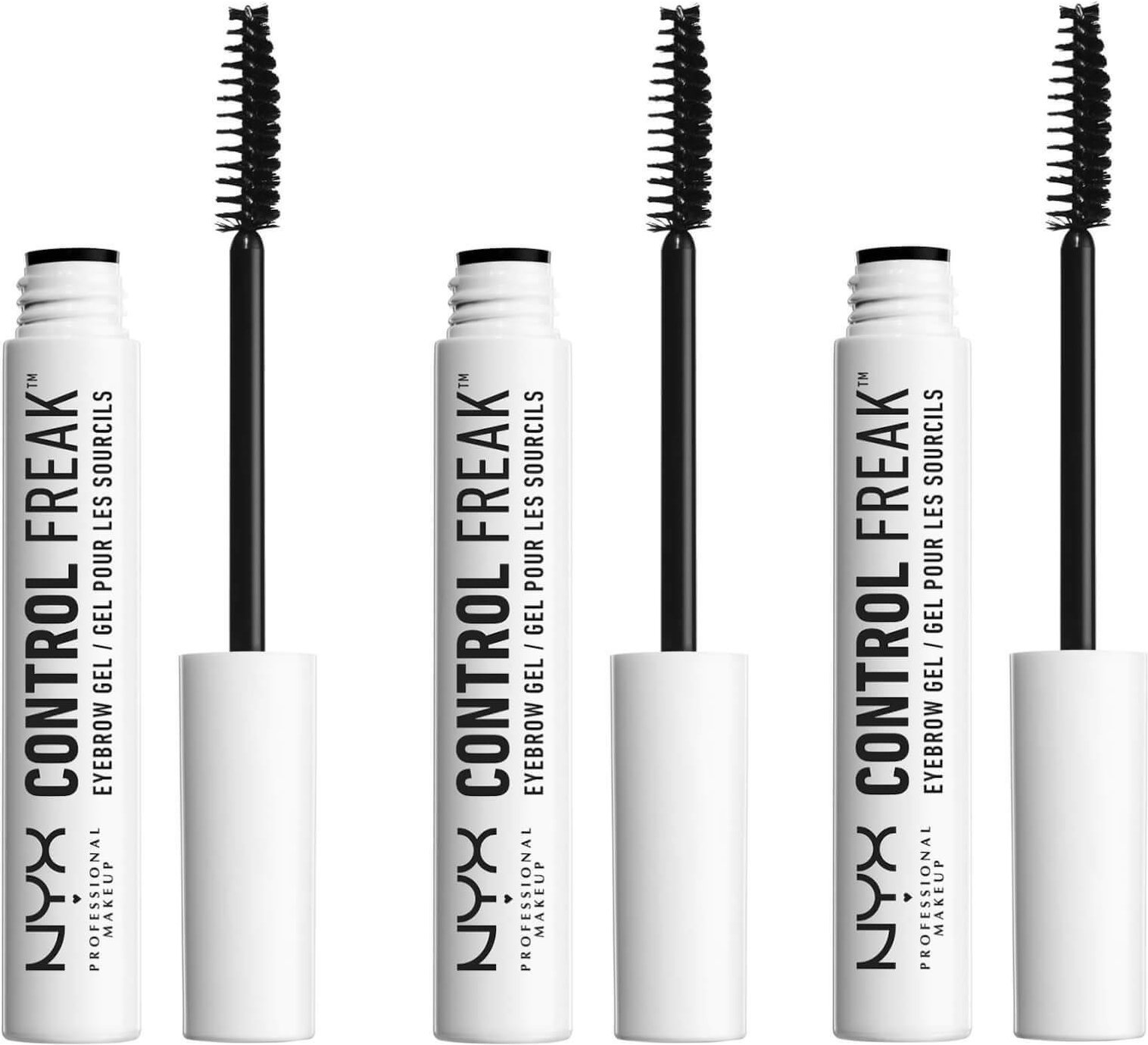 NYX Professional Makeup, Control Freak Clear Eyebrow Gel X 3