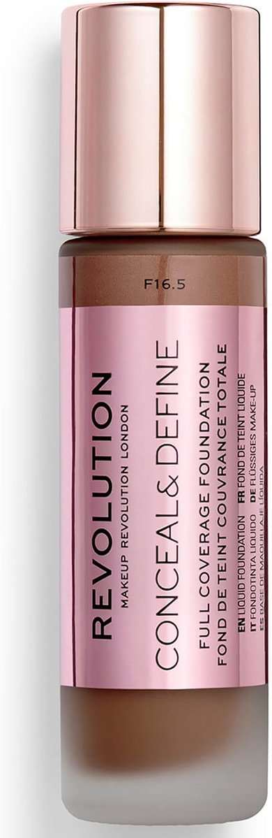 Makeup Revolution Conceal & Define Foundation (Verschiedene Farbtöne) - F16.5