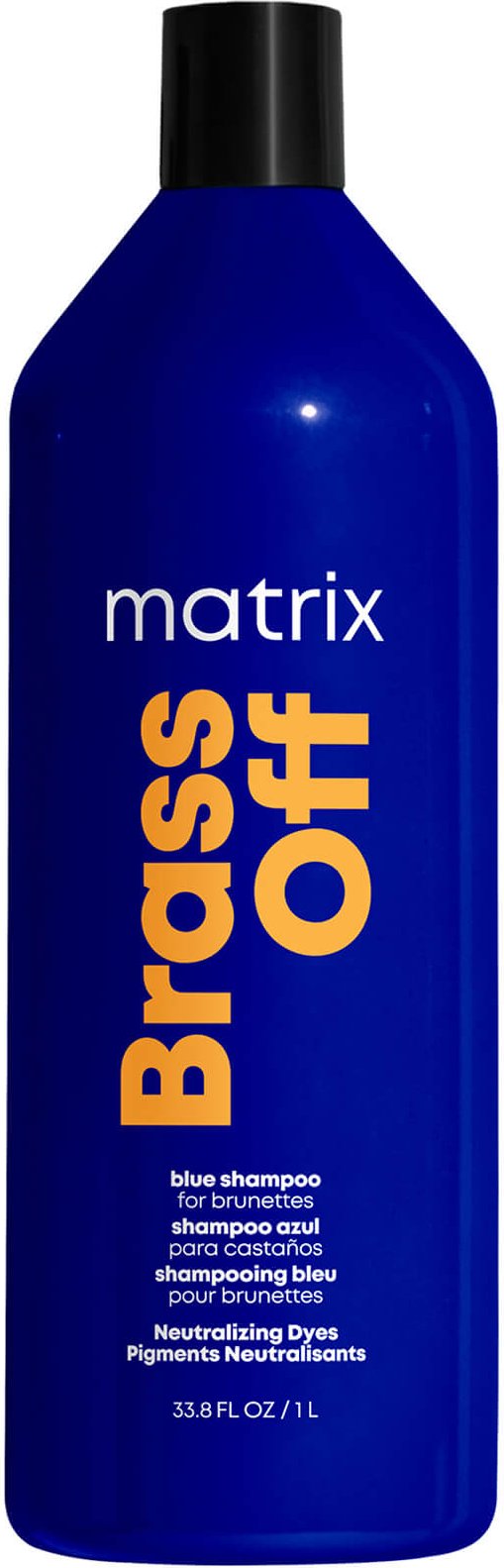 Matrix Total Results Brass Off Brunette Blue Shampoo für aufgehelltes brünettes Haar 1 L