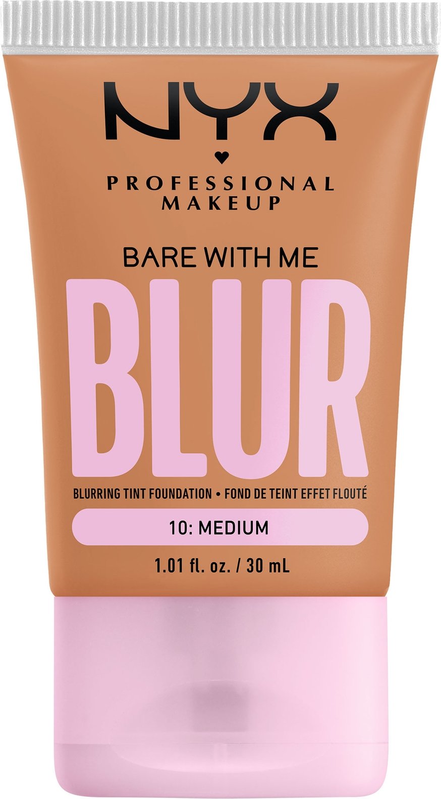 NYX Professional Makeup Bare With Me Blur Getönte Foundation 30 ml (Varios Shades) - Medium