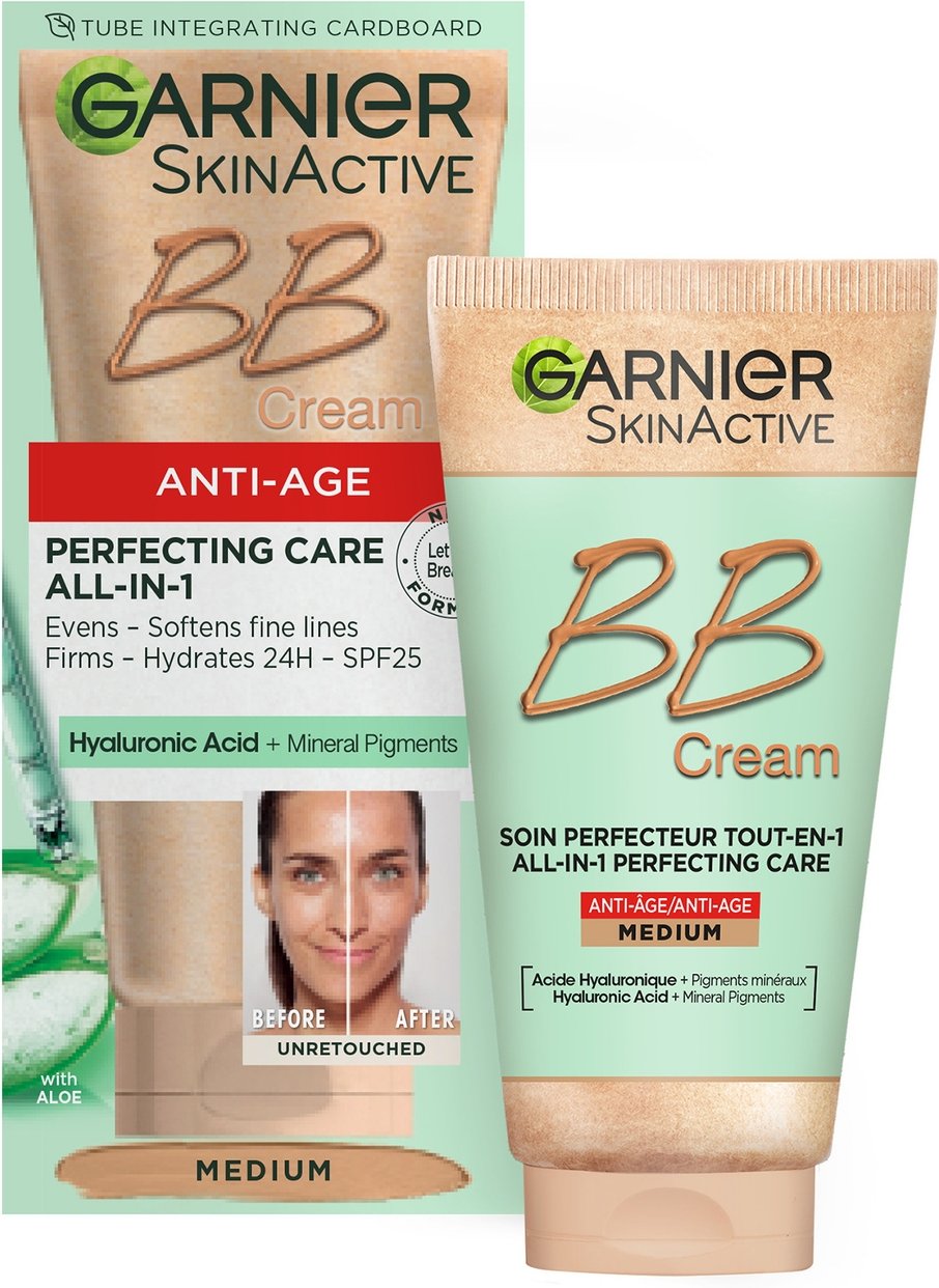 Garnier SkinActive BB Cream Anti-Aging Tinted Moisturiser SPF15 - Medium