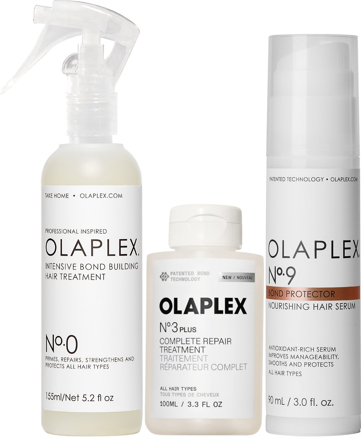 Olaplex No.0, No.3 and No.9 Bundle