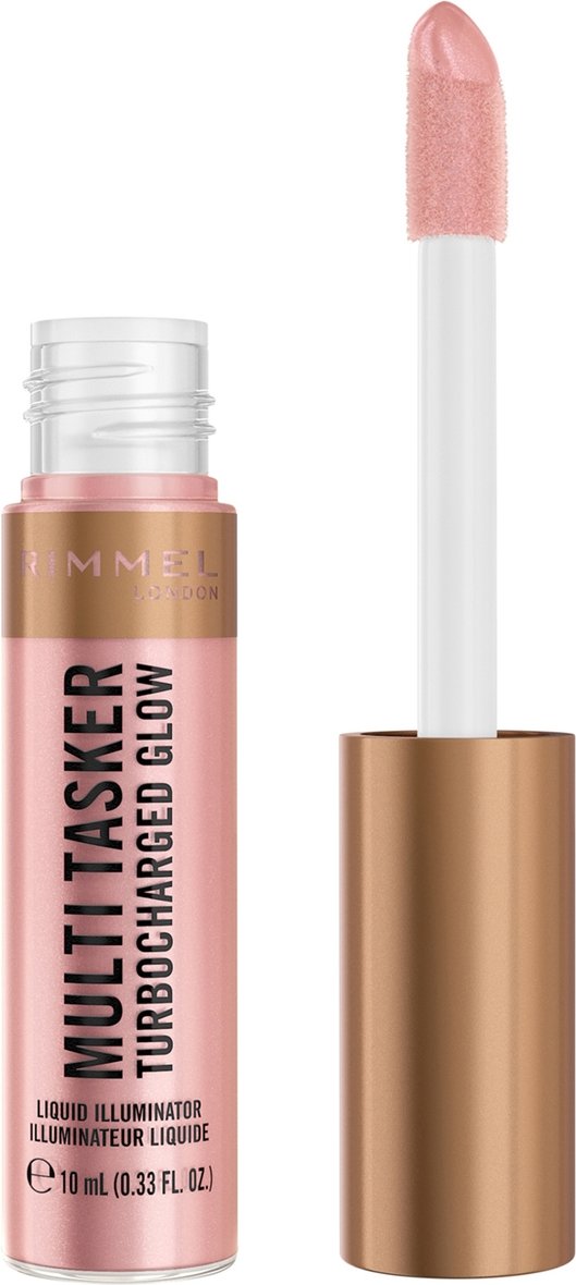 Rimmel Multi Tasker Turbocharged Glow Liquid Illuminator 10ml (Various Shades) - 005 Iconic as Usual