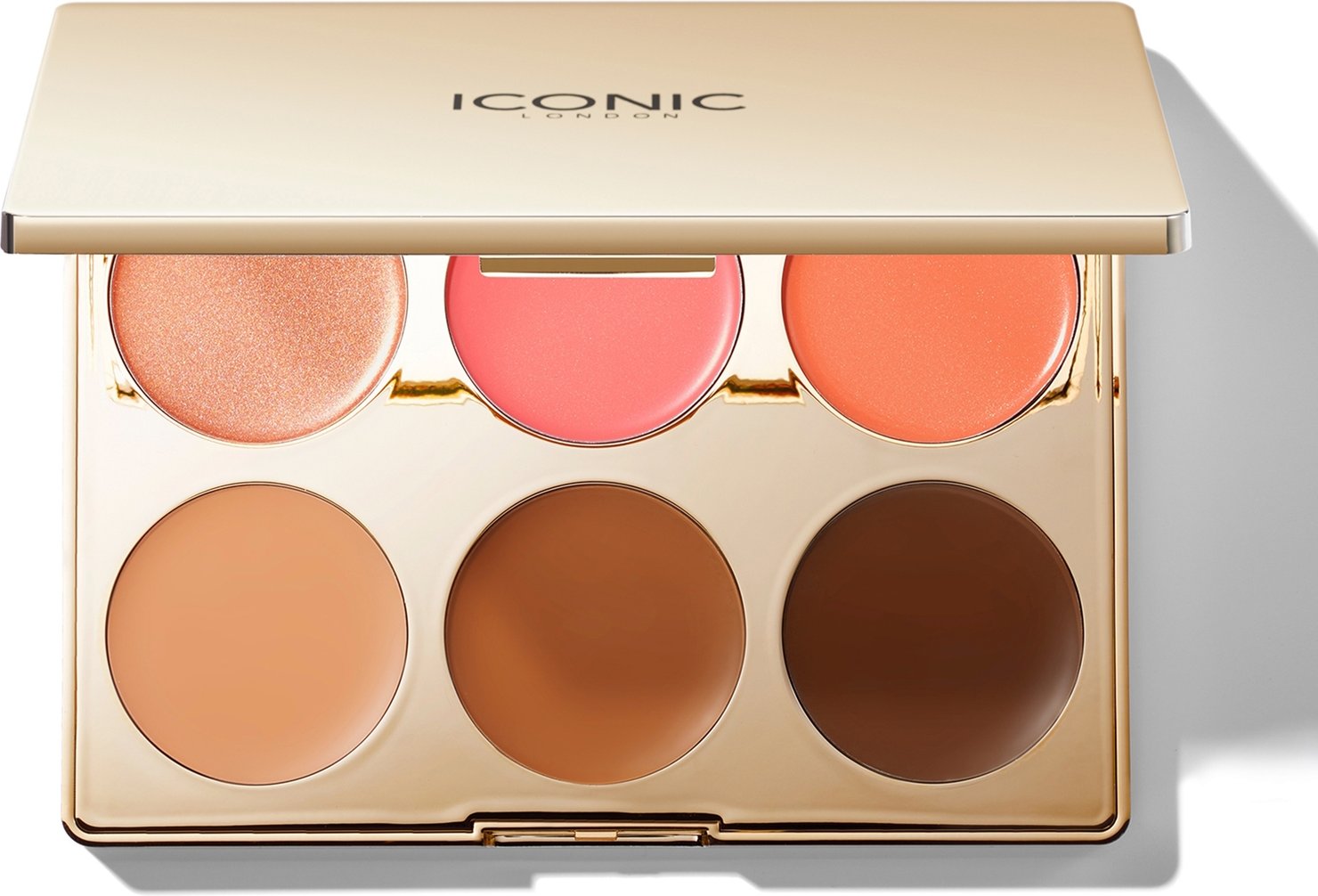 ICONIC London Vielseitig Verwendbare Creme-Rouge-, Bronze- und Highlight-Palette