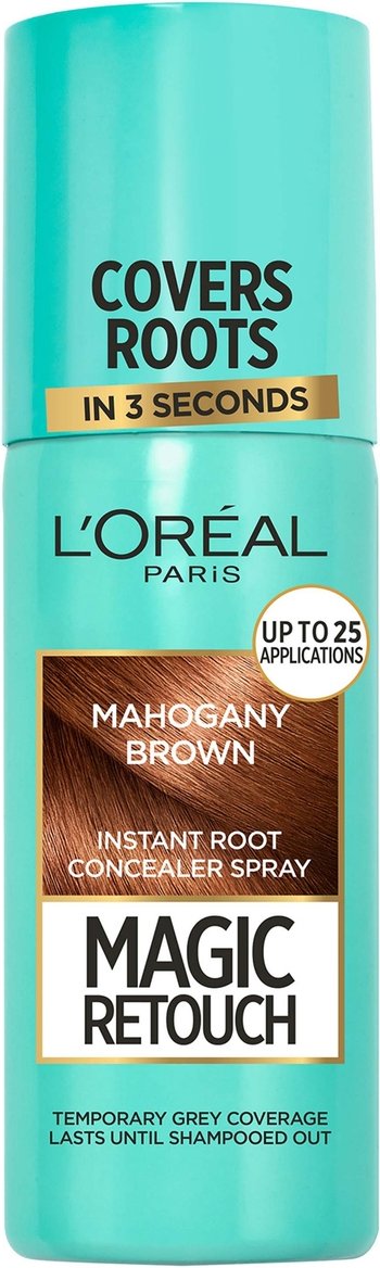 L’Oréal Paris Magic Retouch Temporary Instant Root Concealer Spray 75ml (Various Colours) - Mahogany Brown