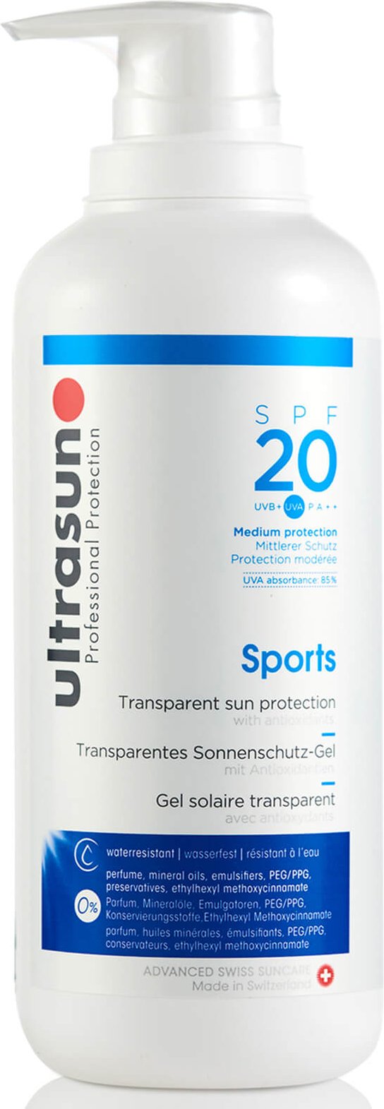 Ultrasun LSF 20 Sports Gel (400ml)