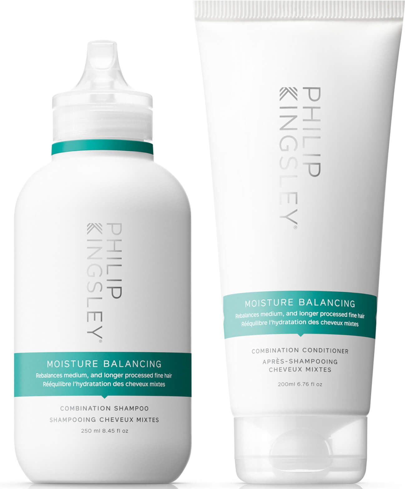Philip Kingsley Feuchtigkeitsausgleichendes Shampoo 250 ml und Spülung 200 ml Duo
