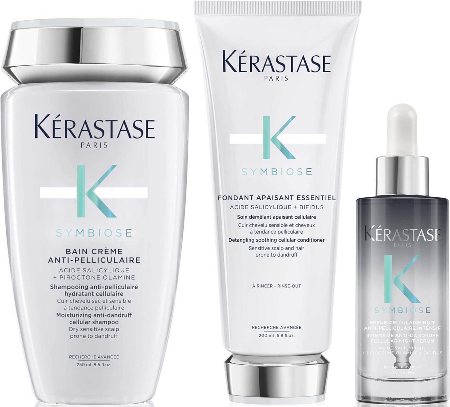 Kérastase Symbiose 3 Step Anti-Dandruff System for Dry Scalps