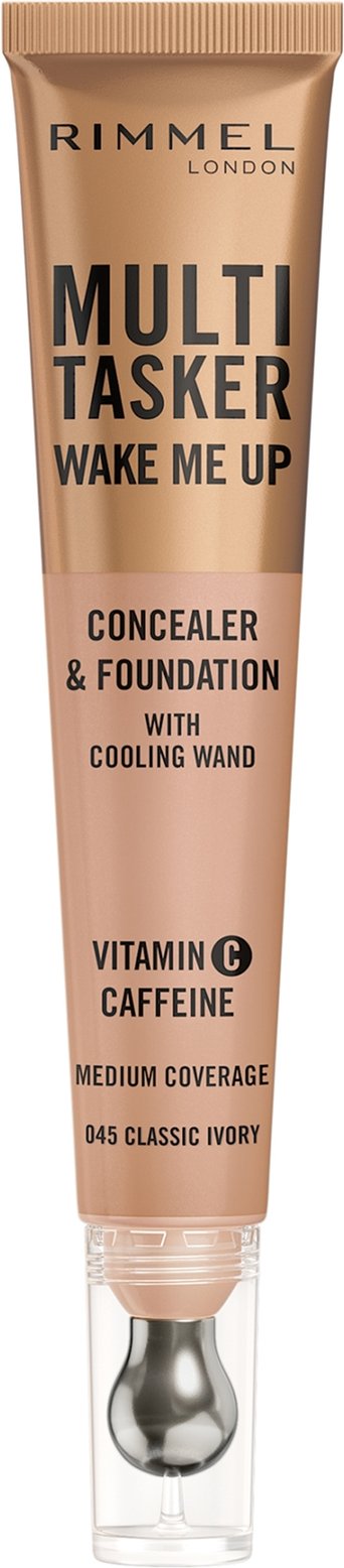Rimmel Multi-Tasker Wake Me Up Foundation und Concealer 20 ml (Verschiedene Farbtöne) - 045 Classic Ivory