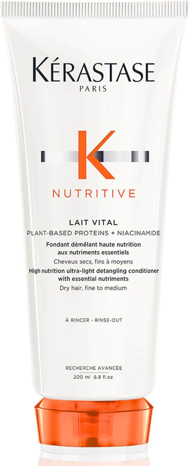 Kérastase Nutritive Lait Vital Nährstoffreiche Ultra-Leichte Spülung für Trockenes, Feines bis Mittleres Haar 200 ml