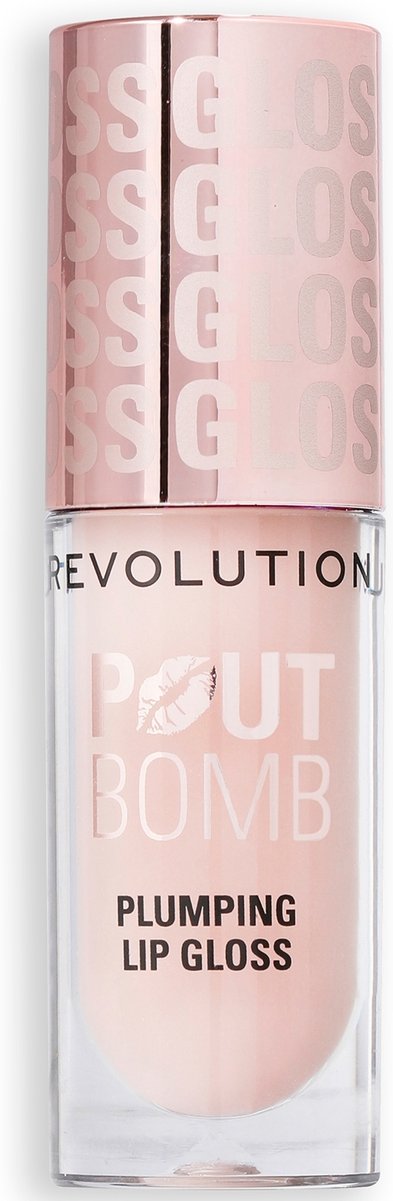 Makeup Revolution Pout Bomb Plumping Gloss Jelly 4.5ml (Various Shades) - Milky Sheer Holo