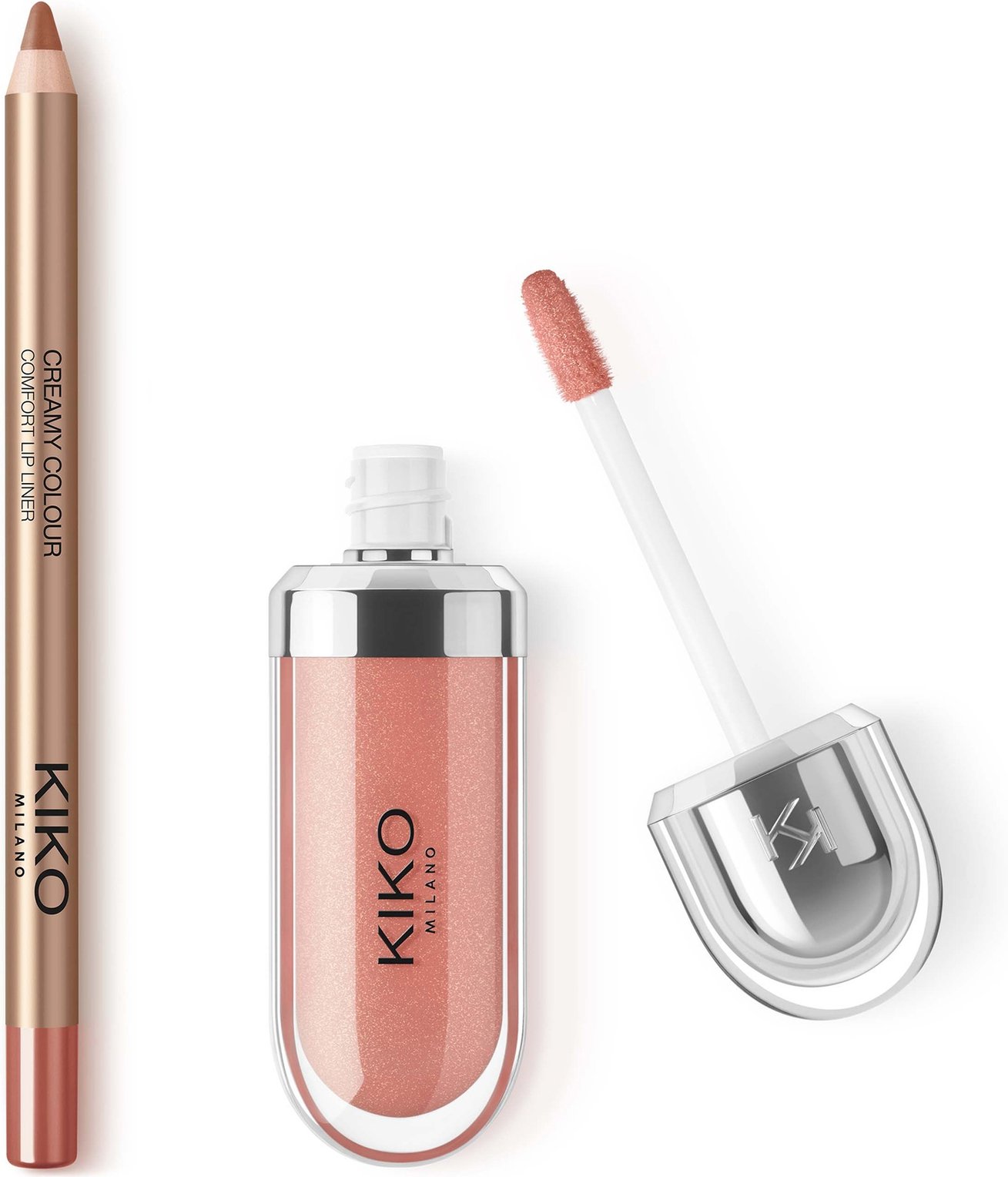 KIKO Milano 3D Hydra Lip Combo (Various Shades) - Barely There