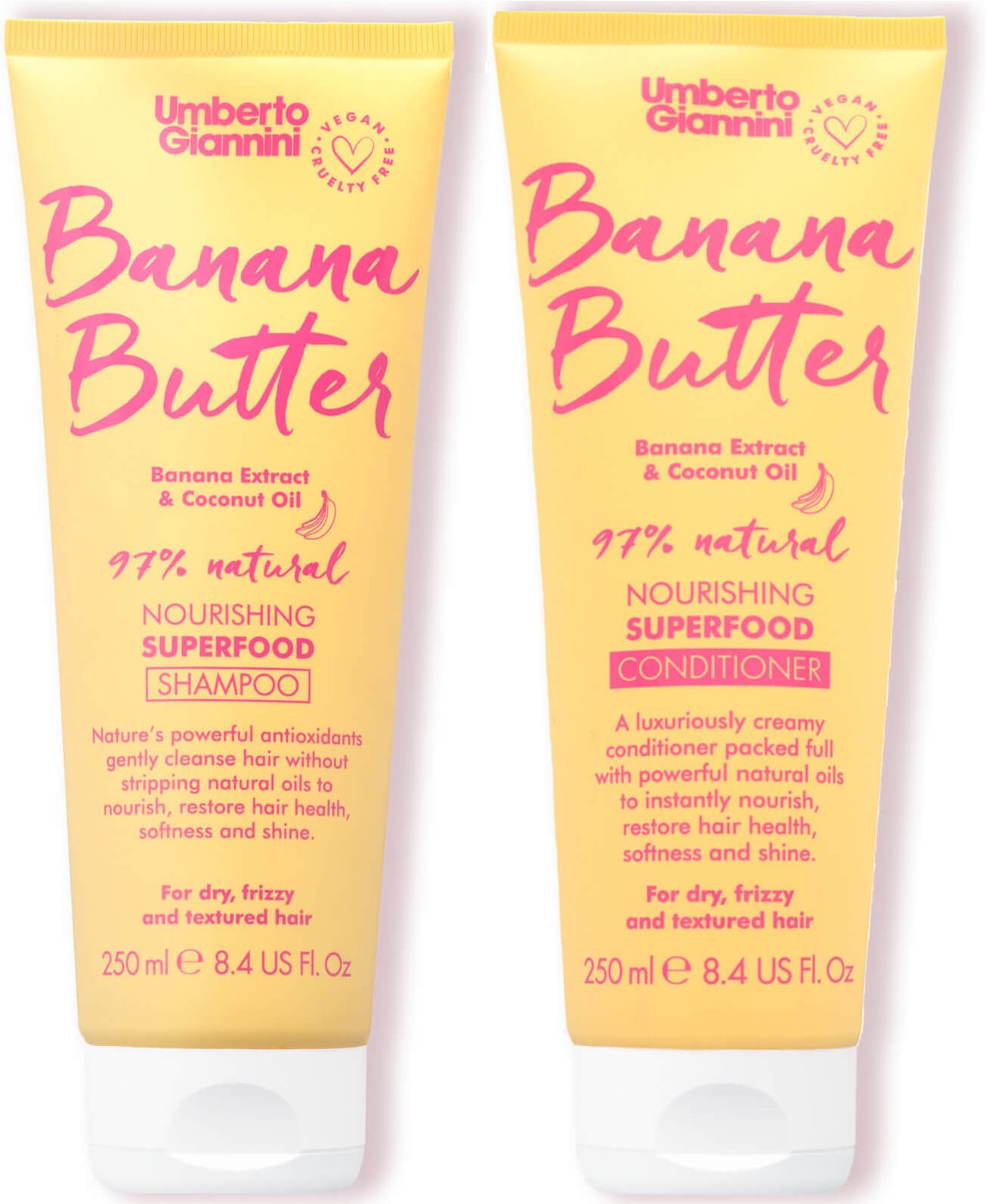 Umberto Giannini Banana Butter Shampoo and Conditioner Duo