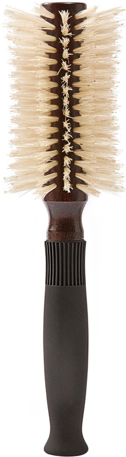 Christophe Robin Pre-Curved Blowdry Hairbrush with Natural Boar-Bristle and Wood - 12 Rows