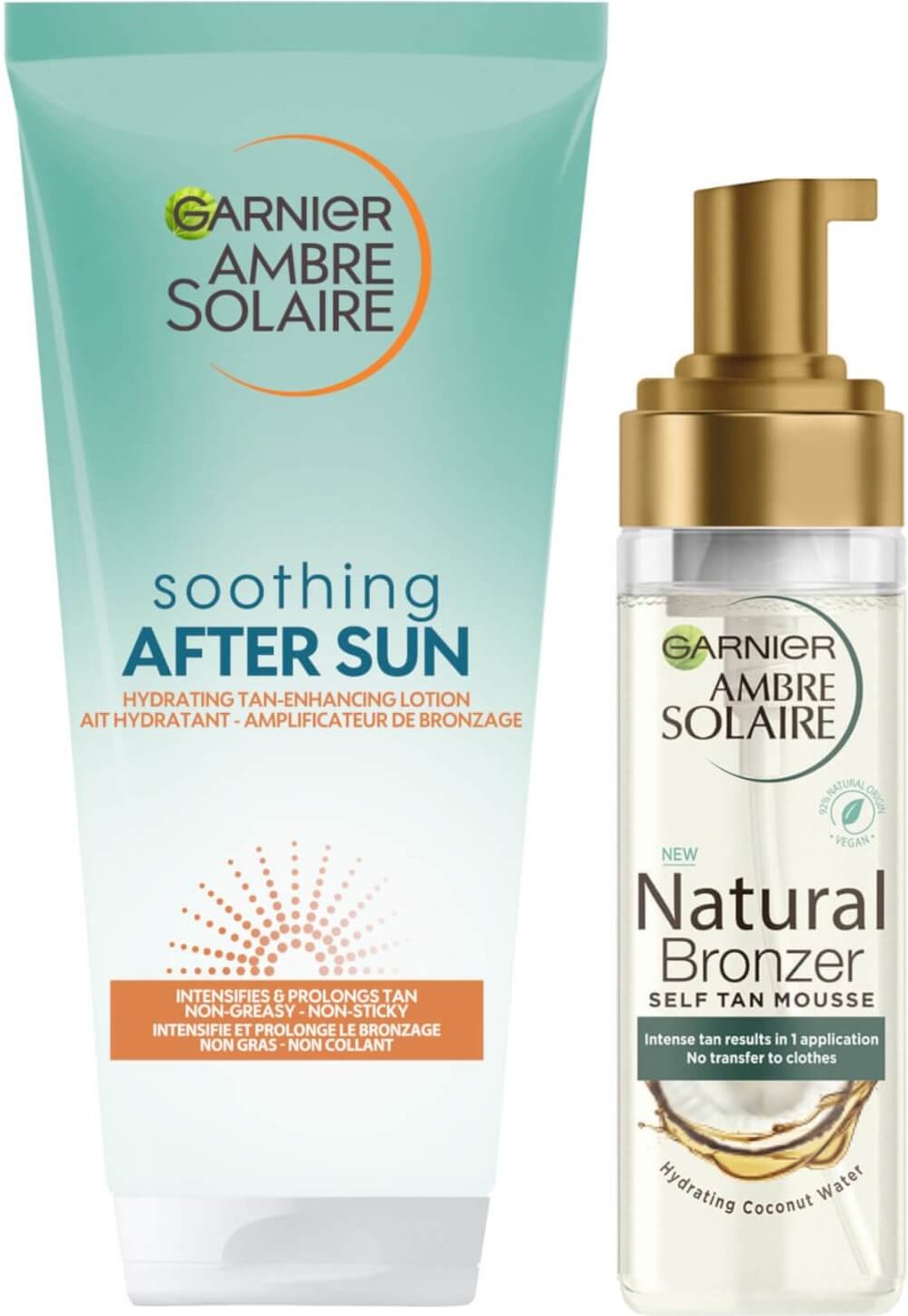 Garnier Ambre Self Tan Mousse and After Sun Tan Maintainer Bundle