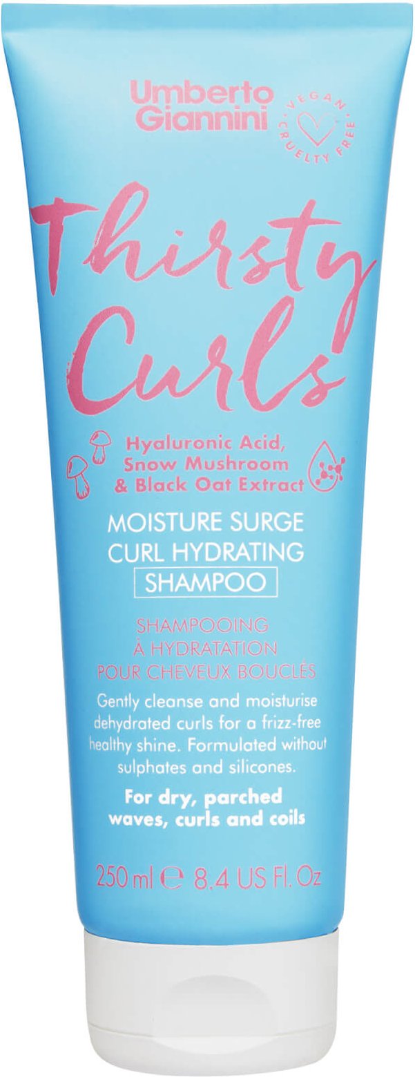 Umberto Giannini Thirsty Curls Moisture Surge Feuchtigkeitsspendendes Lockenshampoo 250 ml
