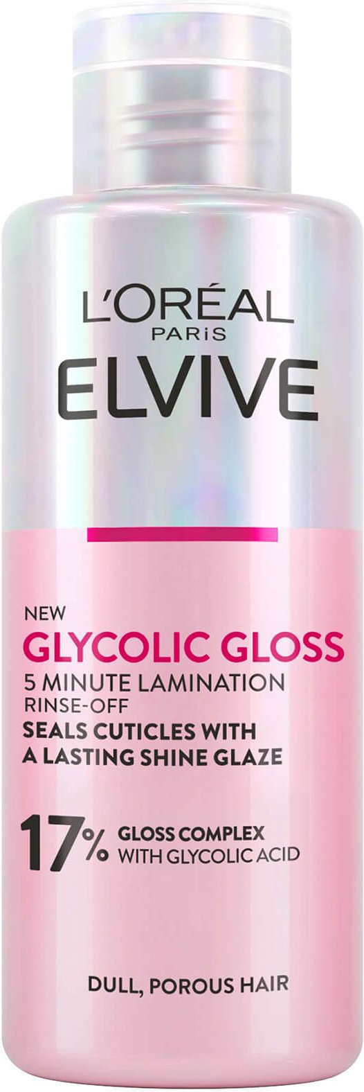 L'Oréal Paris Elvive Glykol-Glanz 5-Minuten-Laminierbehandlung zum Ausspülen für Stumpfes Haar 150 ml