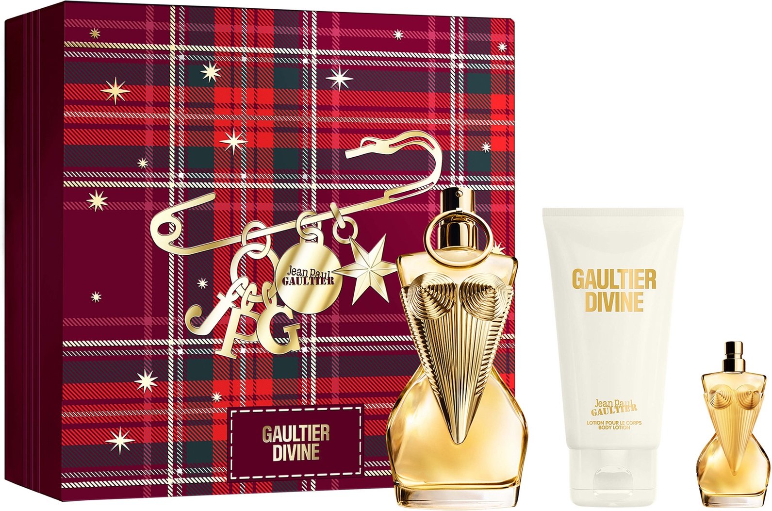 Jean Paul Gaultier Divine Eau de Parfum 50ml + Lotion Pour Le Corps Body Lotion 75ml + Eau de Parfum 6ml