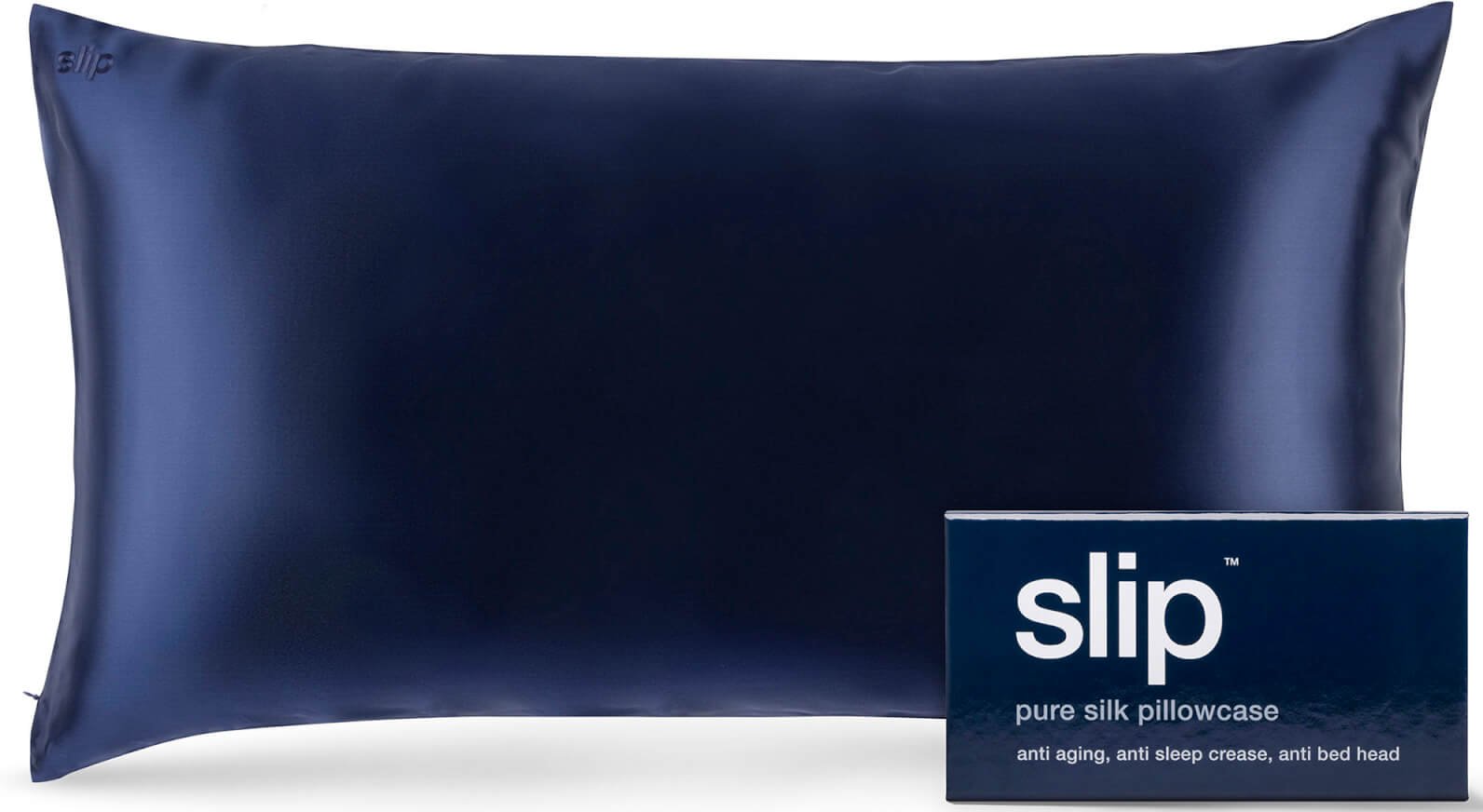 Slip Silk Pillowcase King - Navy