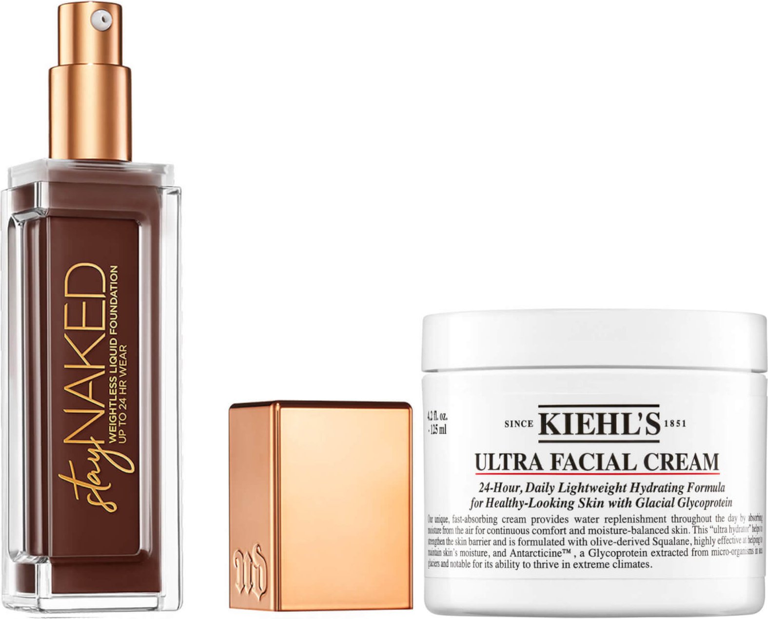 Urban Decay Stay Naked Foundation x Kiehl's Ultra Facial Cream 125 ml Bundle - 90WR