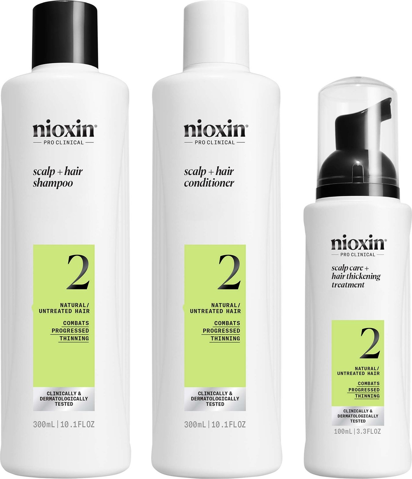 NIOXIN Scalp and Hair Thickening System 2 for Natural Hair with Progressed Thinning Loyalty Kit
