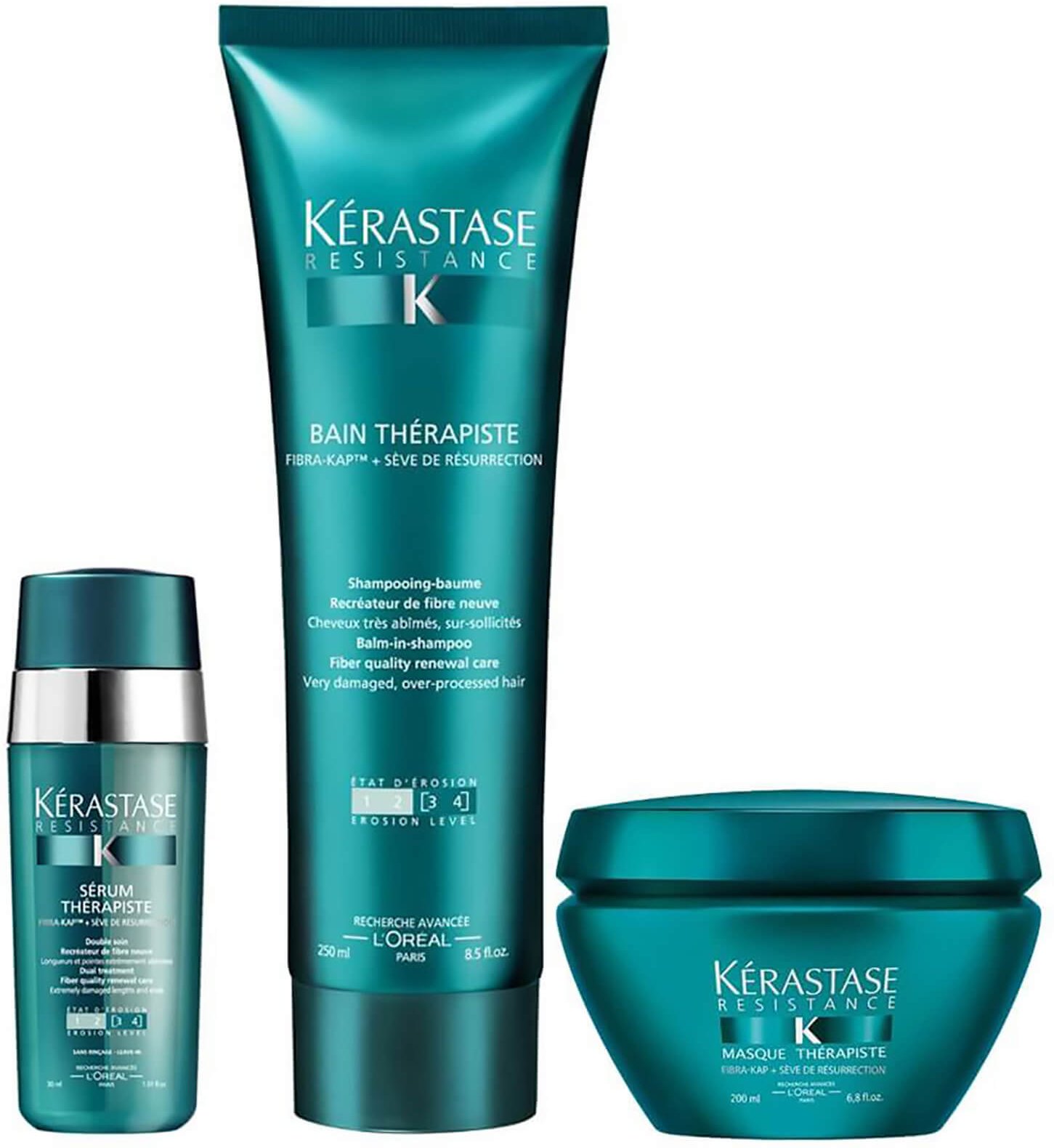Kérastase Resistance Therapiste Shampoo, Maske und Serum Trio