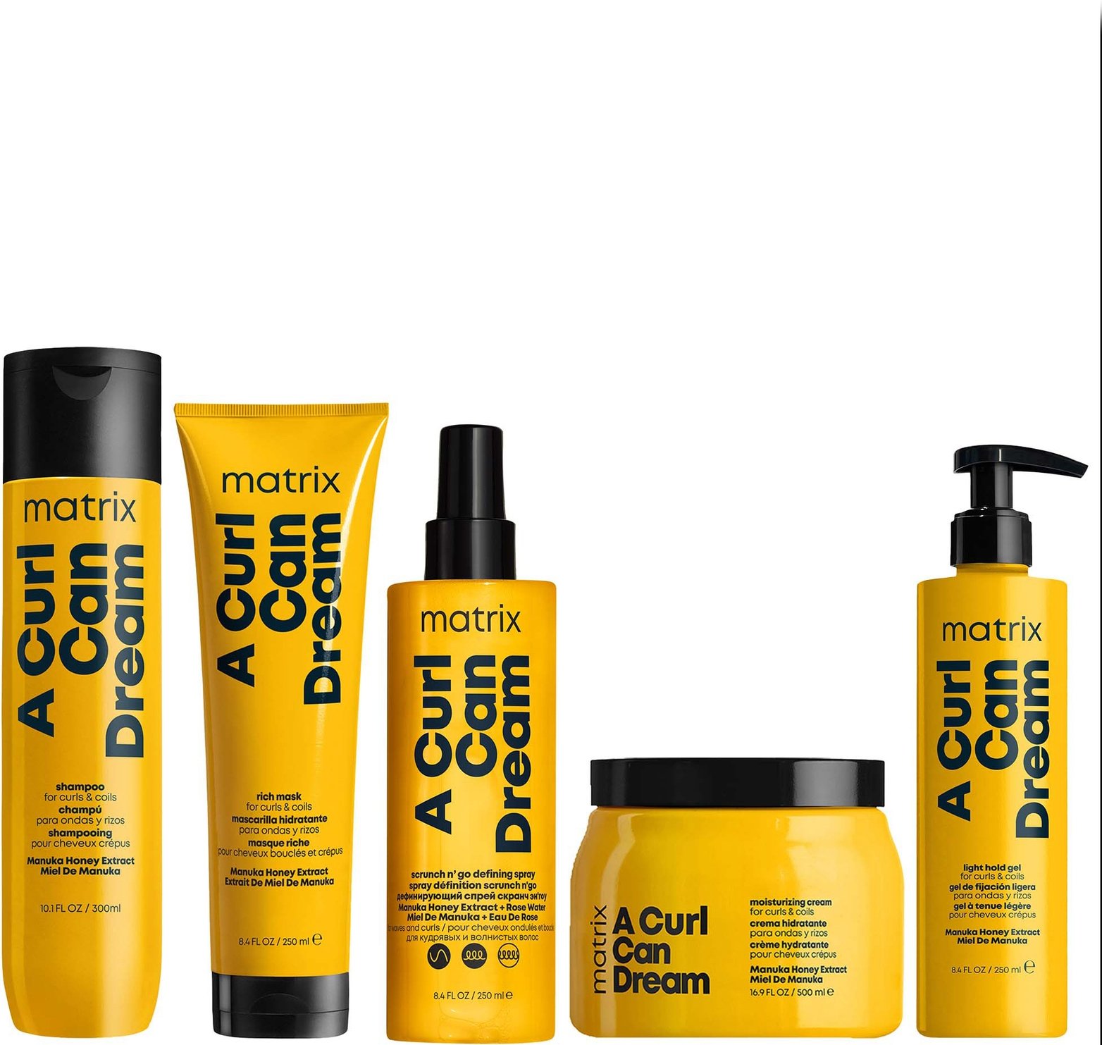 Thumbnail - Matrix A Curl Can Dream Shampoo Hair Mask Moisturising Cream Light Hold Gel and Defining Spray for Wavy and Curly Hair