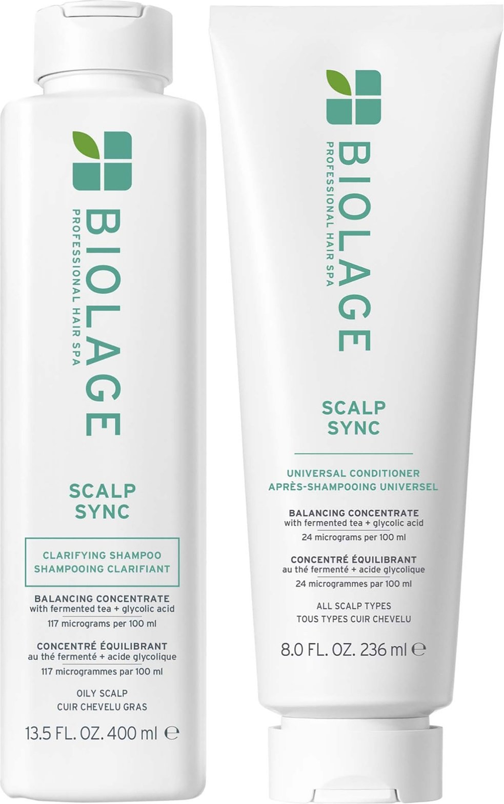 Biolage Scalp Sync Clarifying Shampoo 400ml and Conditioner 236ml Duo