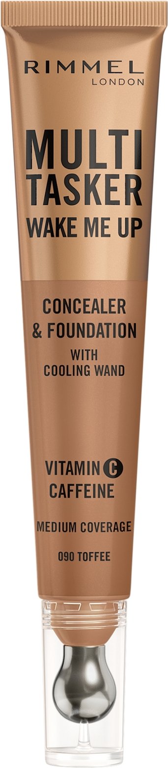 Rimmel Multi-Tasker Wake Me Up Foundation und Concealer 20 ml (Verschiedene Farbtöne) - 090 Toffee