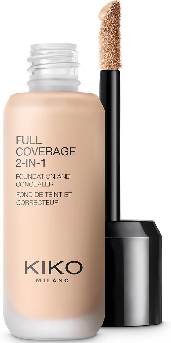 Thumbnail - KIKO Milano Full Coverage 2-in-1 Foundation und Concealer 25 ml (Verschiedene Farbtöne) - 01 Neutral