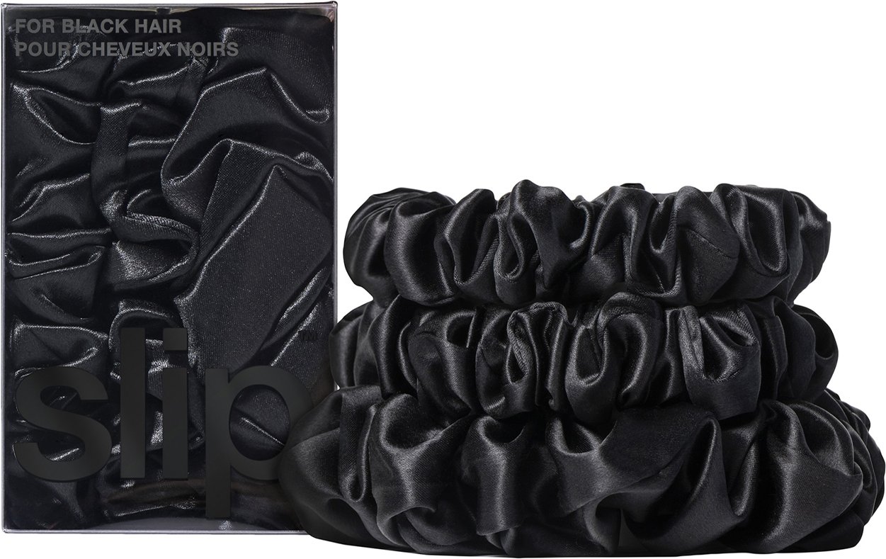 Slip Pure Silk Back To Basics Assorted Scrunchie Set (Various Colours) - Schwarz