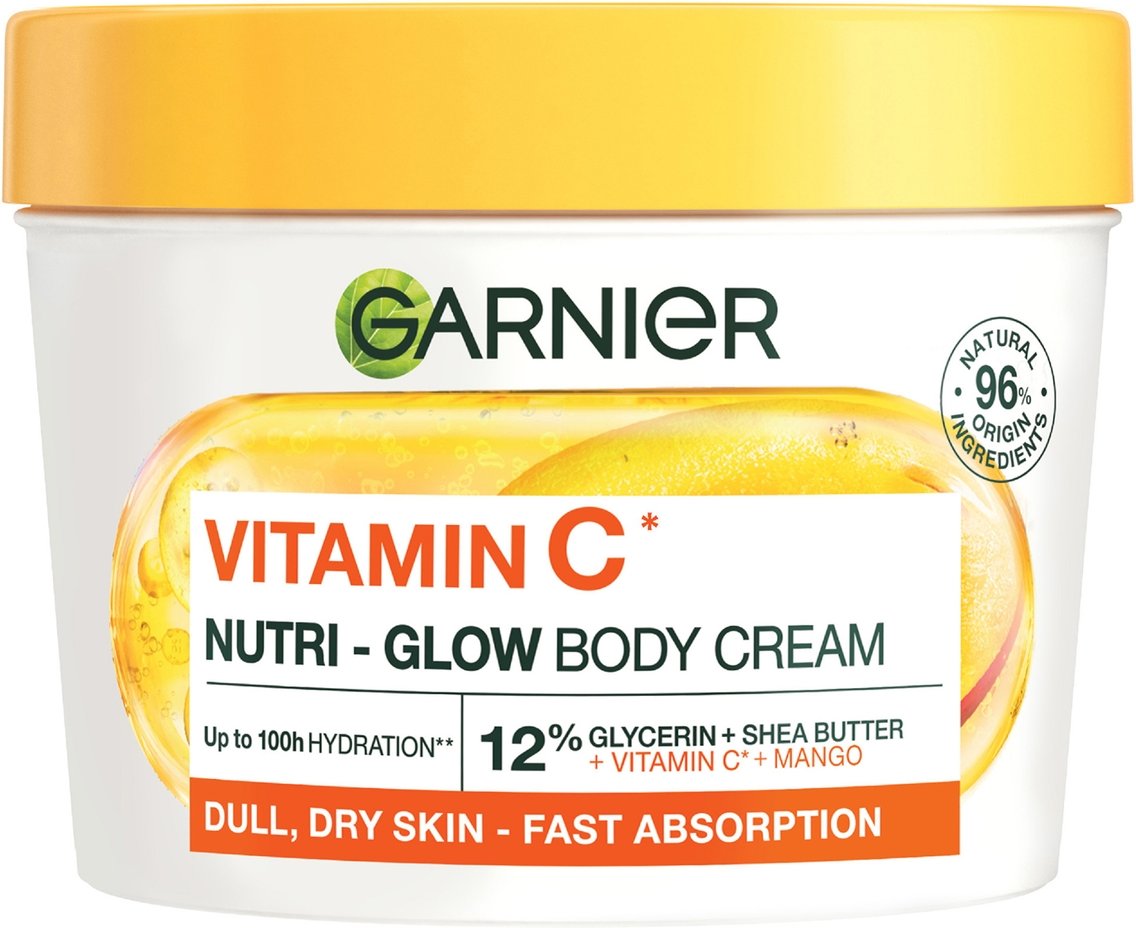 Garnier Body Superfood Nutri Glow Körpercreme Vitamin C und Mango 380 ml